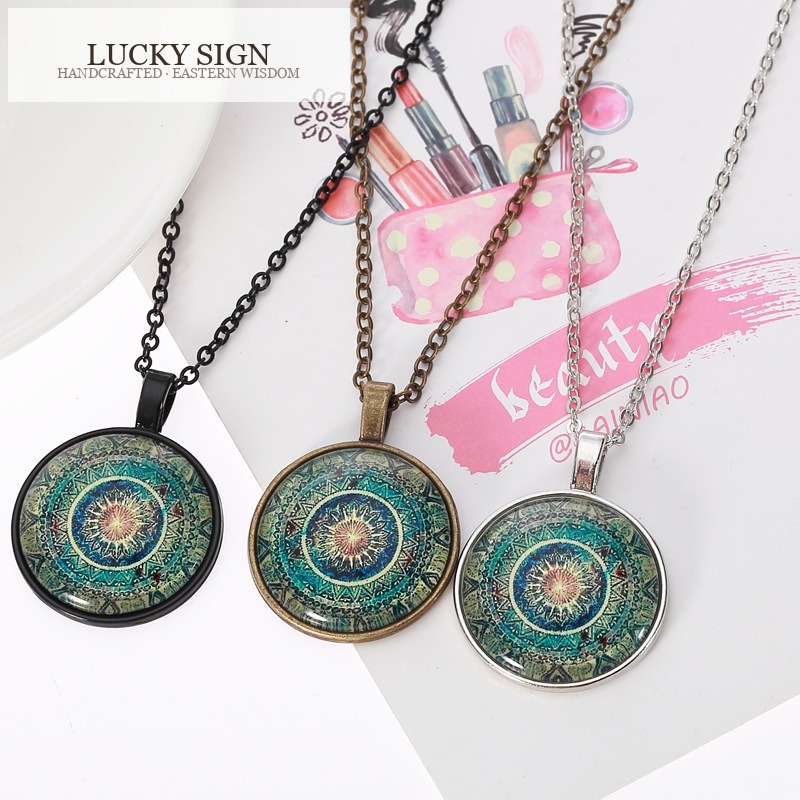 Celestial Balance Mandala Necklace